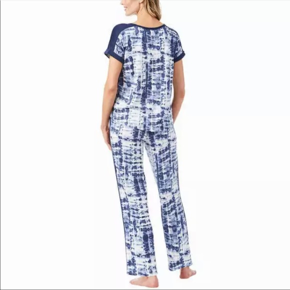 Lucky Brand Ladies' 4-Piece Pajama Set Blue (Winter Tie Dye) - Picture 4 of 9